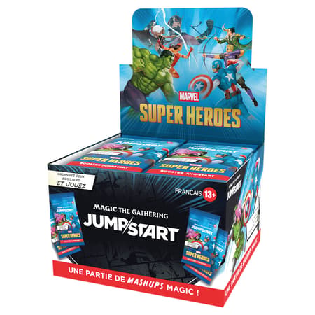 Magic: The Gathering – Boîte de Boosters Jumpstart Marvel Super Heroes FR (24 Boosters)