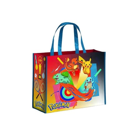 Grand sac shopping Pokémon Starter 1G avec Bulbizarre, Salamèche et Carapuce