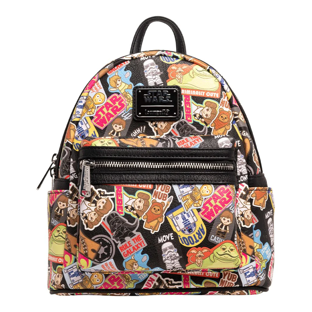 Mini sac à dos Star Wars Sticker AOP Loungefly – vue de face