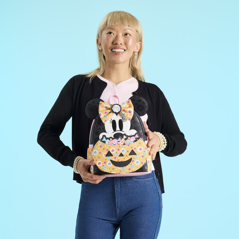 DISNEY - Minnie Mouse "Pumpkin" - Mini Sac à Dos LoungeFly