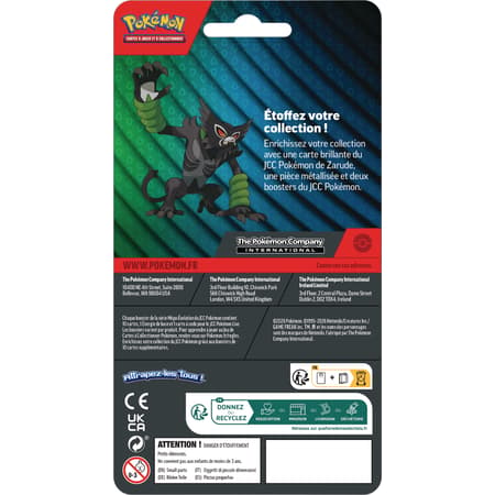 Pokémon JCC – Pack 2 Boosters Zarude – ME04 Chaos Ascendant & ME05 Nuit Noire – FR