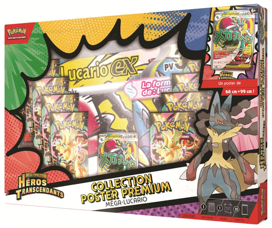 Pokémon – Collection Poster Premium Méga-Lucario-ex ME2.5 FR