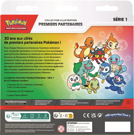 Pokémon – Collection Illustration Premiers Partenaires Série 1 FR