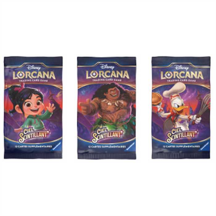 Booster Disney Lorcana Ciel Scintillant Chapitre 5 FR sous étui cartonné