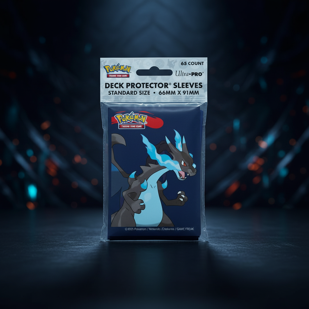Ultra Pro Pokémon JCC Méga-Dracaufeu X 65 pochettes de protection deck officielles 66 x 91 mm
