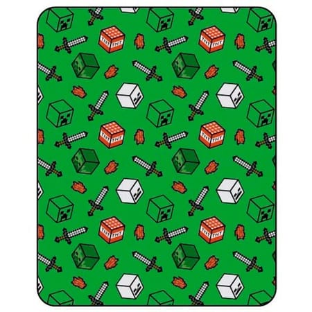 Minecraft – Couverture en flanelle Symboles
