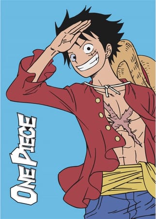 One Piece – Couverture en polaire Monkey D. Luffy