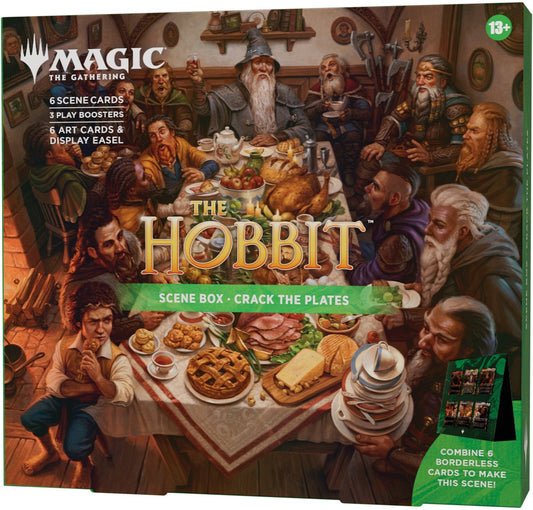 MTG The Hobbit Scene Box Crack the Plates UK – coffret Magic avec Bilbo, Gandalf et les Nains autour du banquet