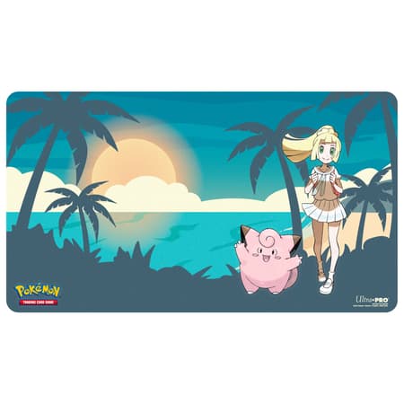 Ultra PRO – Tapis de jeu Pokémon JCC Lillie et Mélofée – Playmat 61 × 34 cm