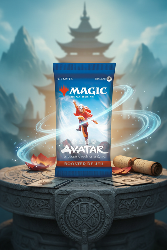 Pack Booster Magic Avatar Scellé + Sleeves Premium pour Cartes