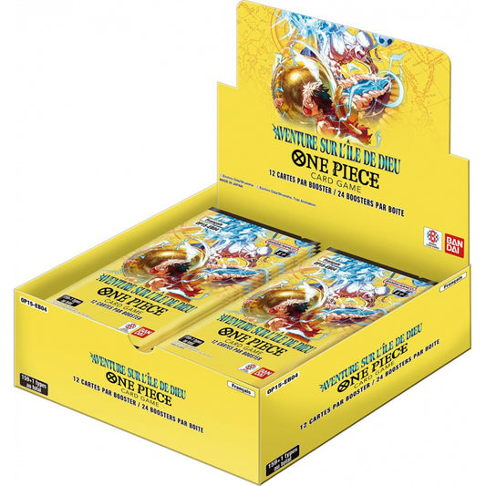 One Piece Card Game – Display OP-15 Aventure sur l'île de KAMI FR (24 Boosters)