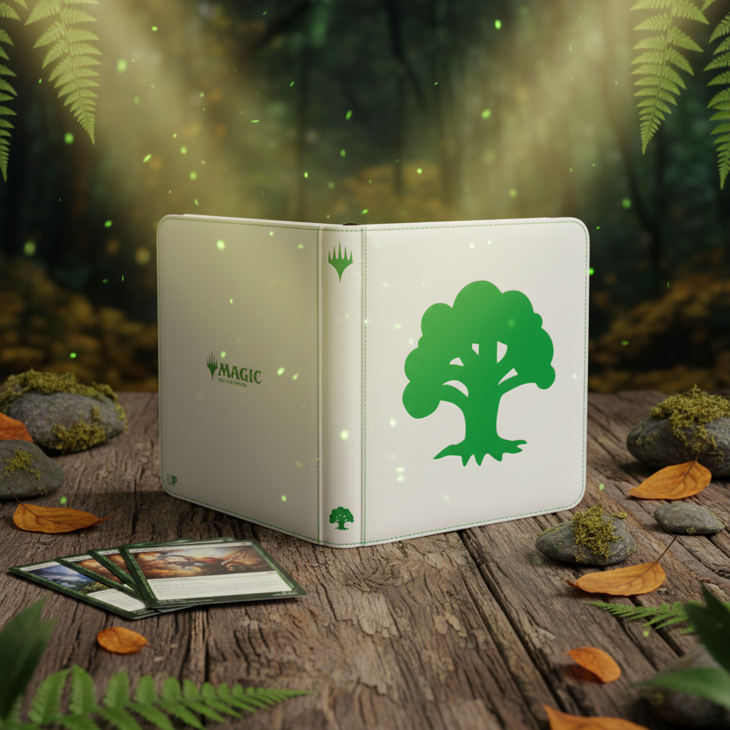 Portfolio Magic A4 Ultra Pro Mana Forêt – Classeur 12 Pochettes Zip