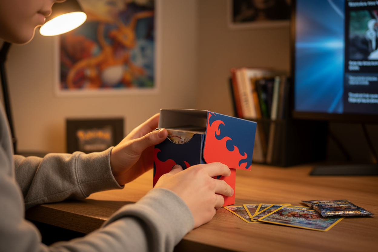 Ultra Pro Pokémon JCC Boîte de Deck 100+ Méga-Dracaufeu X pour protéger jusqu'à 100 cartes sous sleeves