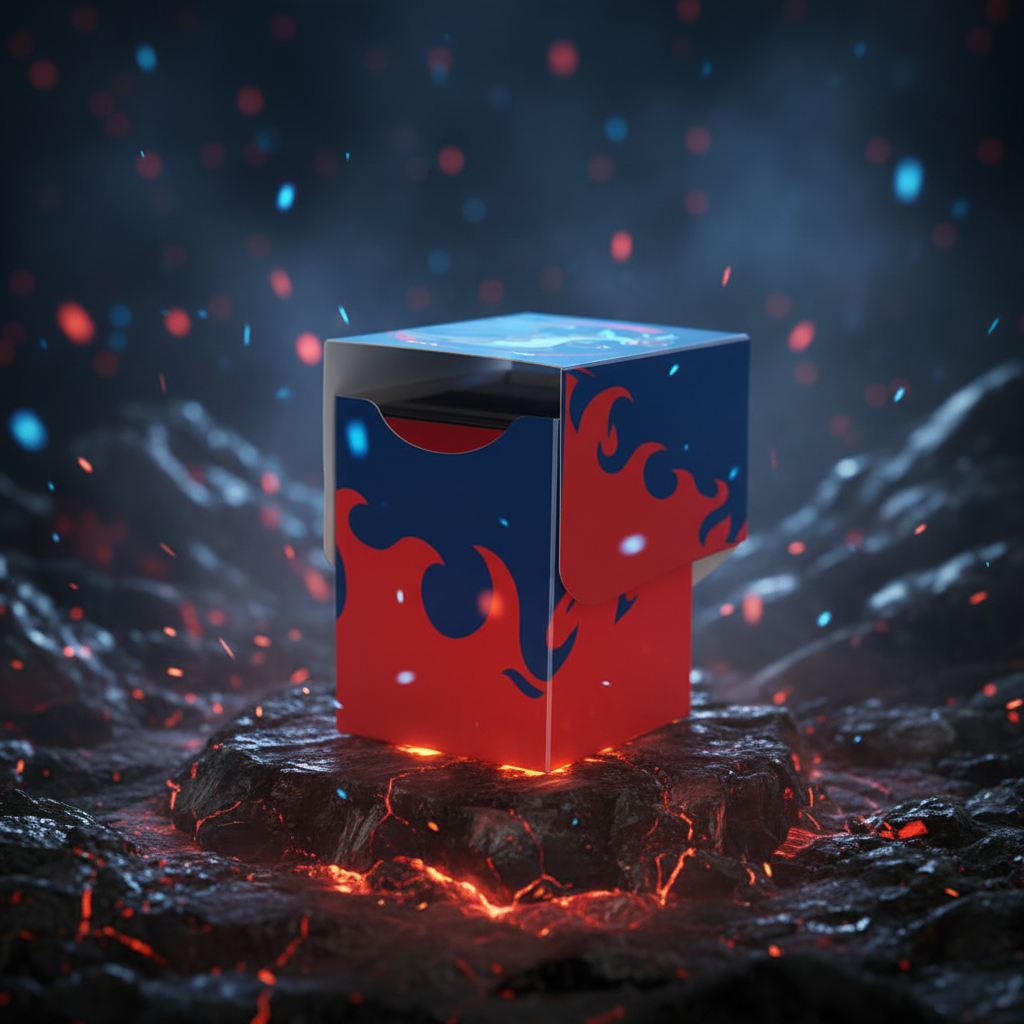 Ultra Pro Pokémon JCC Boîte de Deck 100+ Méga-Dracaufeu X pour protéger jusqu'à 100 cartes sous sleeves