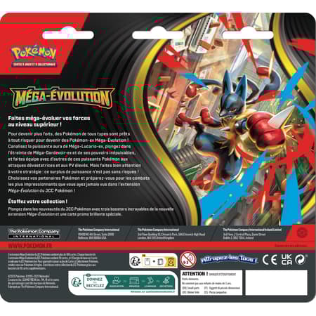Tripack Pokémon ME01 Méga-Évolution – 3 boosters + carte promo (FR)
