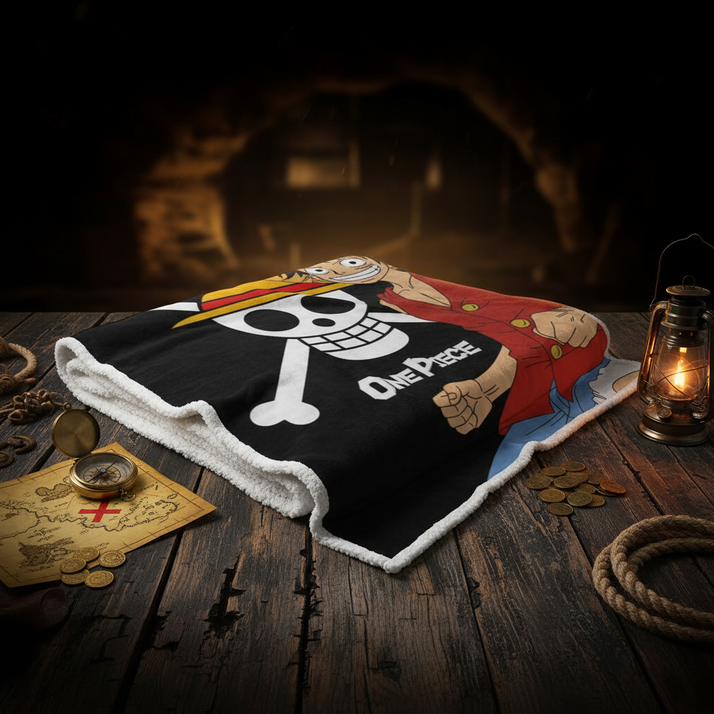 One Piece – Plaid Sherpa Monkey D. Luffy 120x150cm