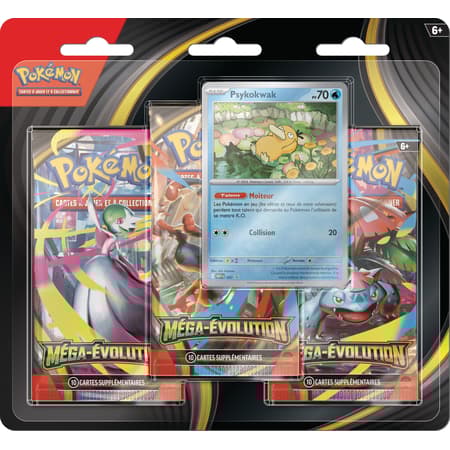 Tripack Pokémon ME01 Méga-Évolution – 3 boosters + carte promo (FR)