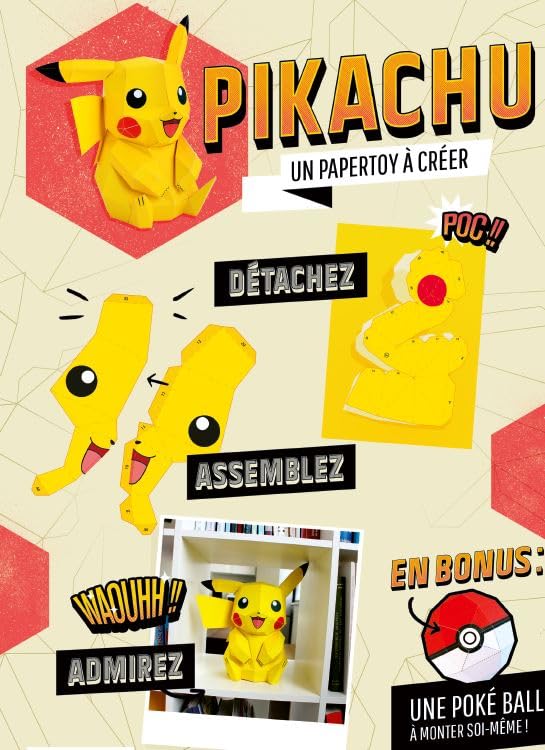 Papertoy Pokemon Starters : Pikachu