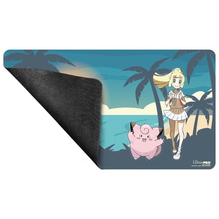 Ultra PRO – Tapis de jeu Pokémon JCC Lillie et Mélofée – Playmat 61 × 34 cm