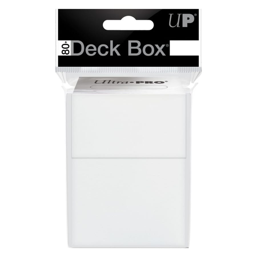 Ultra Pro – Deck Box PRO 80+ Blanche pour Cartes TCG