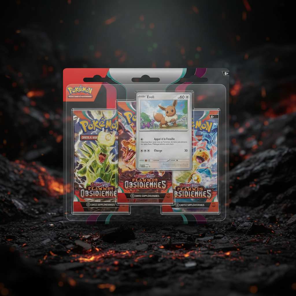 Pokémon JCC – Écarlate & Violet : Flammes Obsidiennes – Blister 3 Boosters (FR)