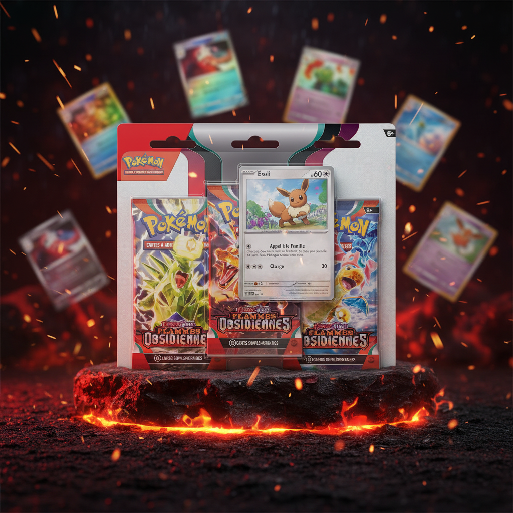 Pokémon JCC – Écarlate & Violet : Flammes Obsidiennes – Blister 3 Boosters (FR)