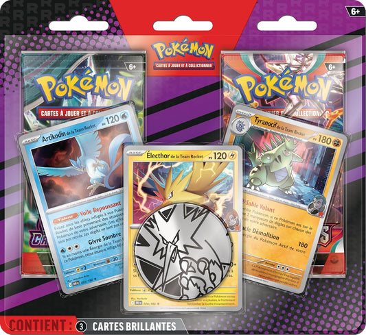 Pokémon – Blister amélioré 2 boosters  : Artikodin, Électhor, Tyranocif