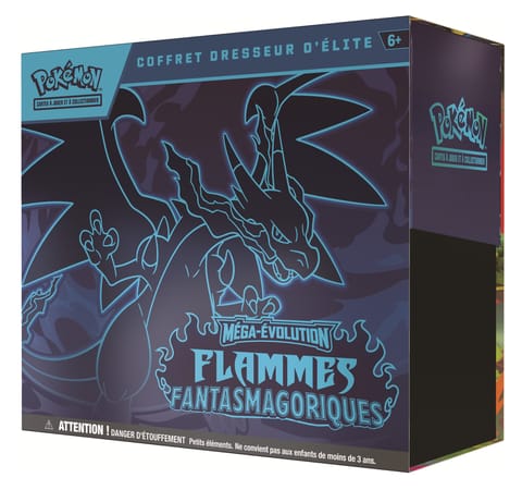 Coffret Dresseur d’Élite Pokémon Flammes Fantasmagoriques – ME02 – FR