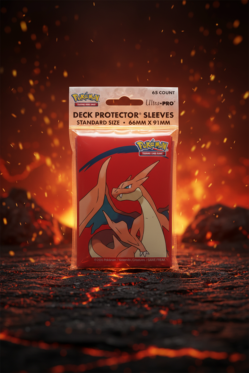 Ultra Pro Pokémon JCC Méga-Dracaufeu Y 65 pochettes de protection deck officielles 66 x 91 mm