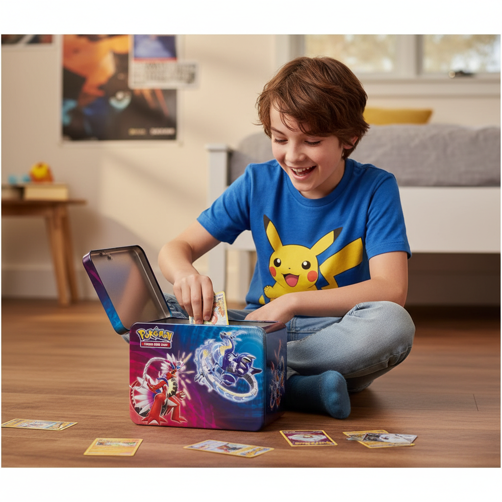 Pokémon JCC – Coffre aux trésors Écarlate et Violet (FR) – Boîtier Métallique Collector
