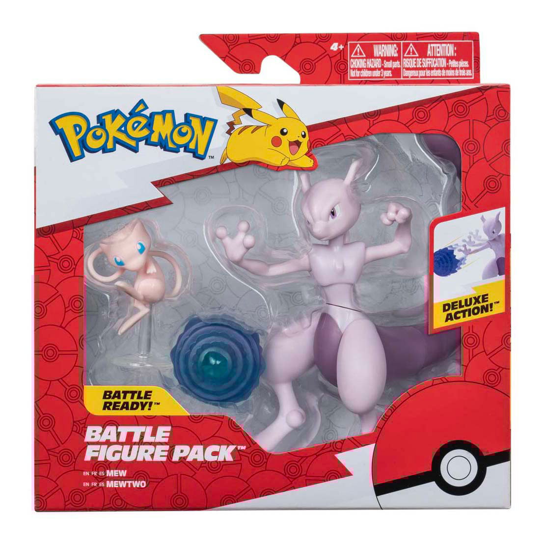 POKEMON - Mew et Mewtwo - Pack de 2 Figurine