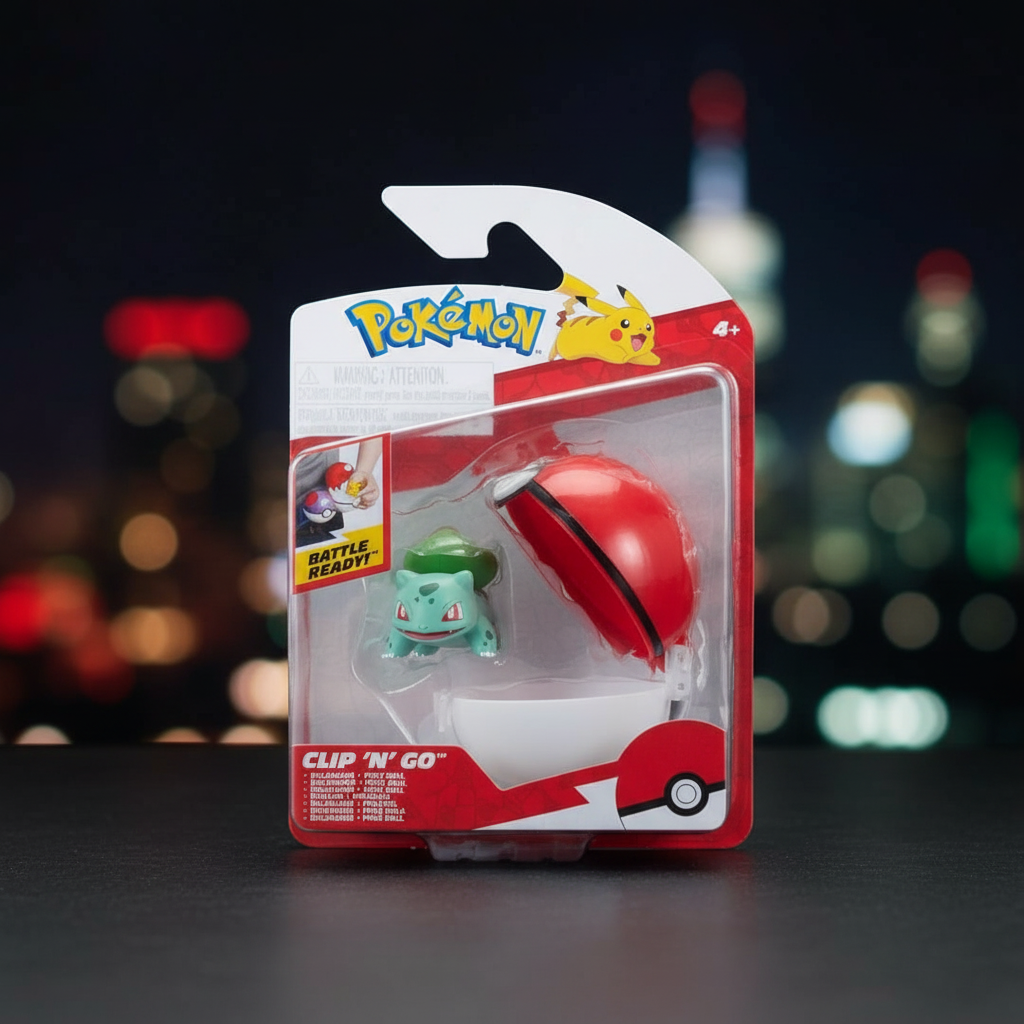 Pokémon – Bulbizarre & Poké Ball Clip 'N' Go