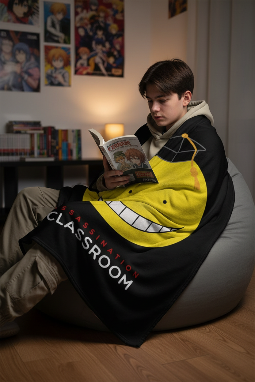 Assassination Classroom – Couverture Flanelle Koro-Sensei 130×160 cm