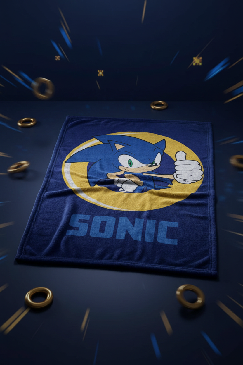 Sonic the Hedgehog – Plaid en polaire 100×140 cm