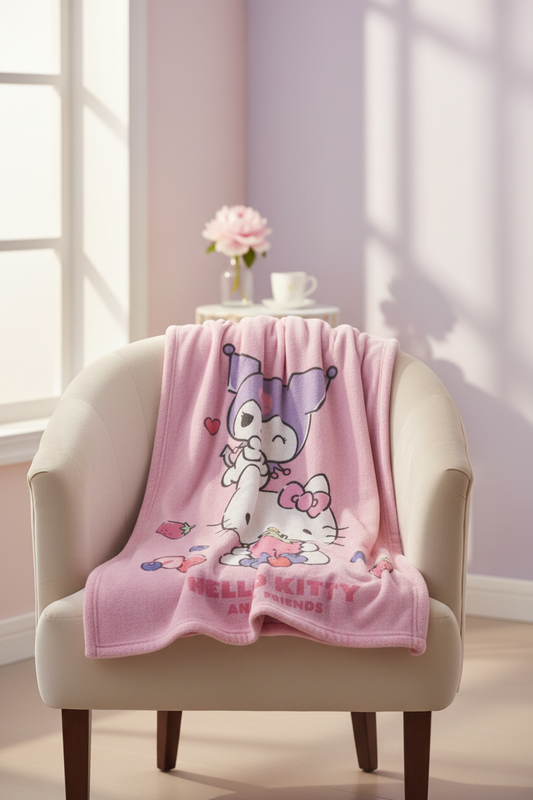 Hello Kitty and Friends – Plaid en polaire 100×140 cm
