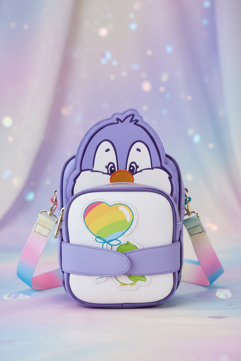 LES BISOUNOURS -Cousins Cozy Heart Penguin -Sac Crossbuddies Loungefly