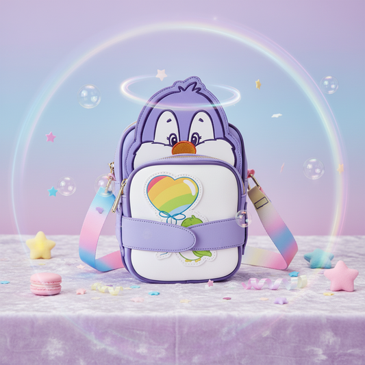 LES BISOUNOURS -Cousins Cozy Heart Penguin -Sac Crossbuddies Loungefly