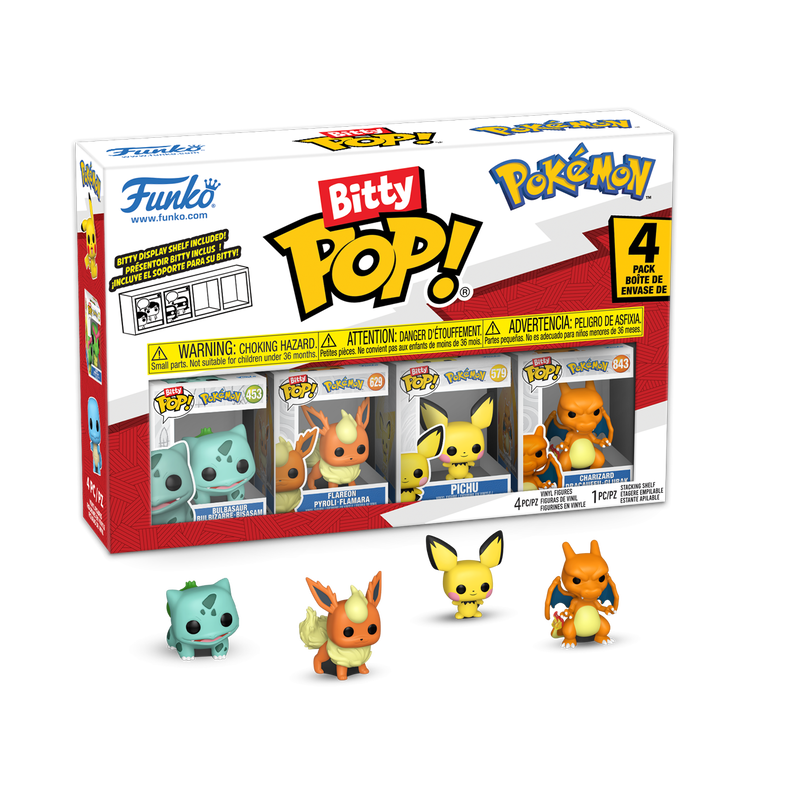 POKEMON - Bitty Pop 4 Pack 2.5cm - Bulbizarre