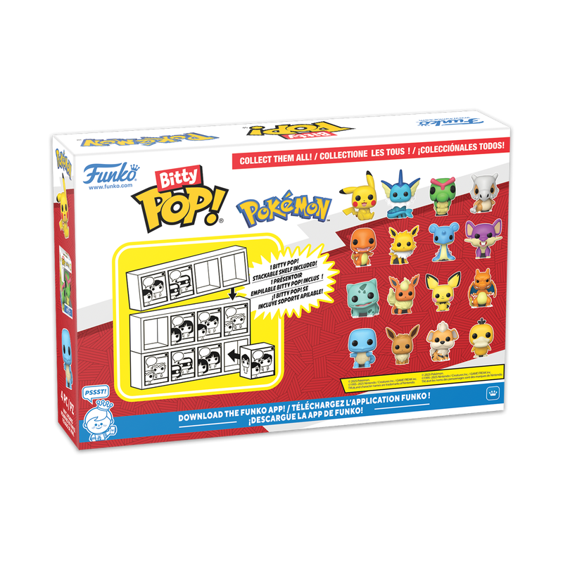 POKEMON - Bitty Pop 4 Pack 2.5cm - Bulbizarre