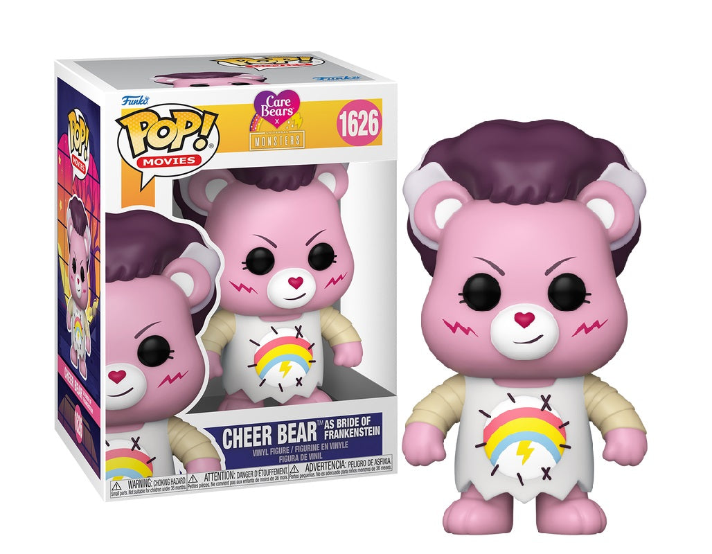 UM X Bisounours – POP Movies N°1626 – Cheer Bear Bride of Frankenstein – Figurine Funko Officielle