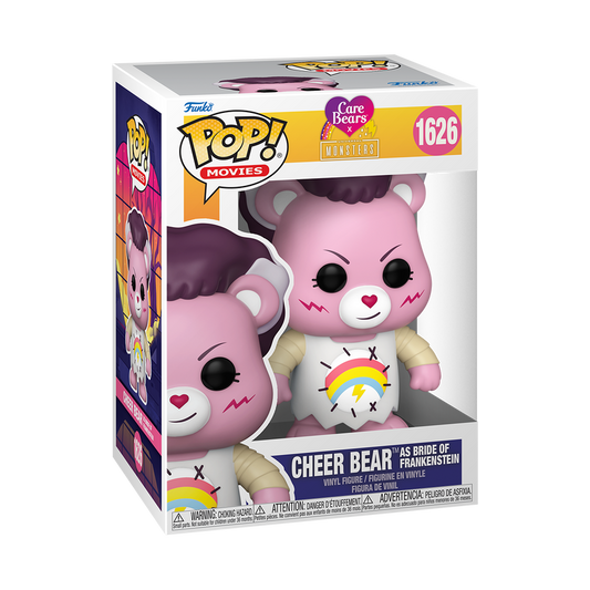 UM X Bisounours – POP Movies N°1626 – Cheer Bear Bride of Frankenstein – Figurine Funko Officielle