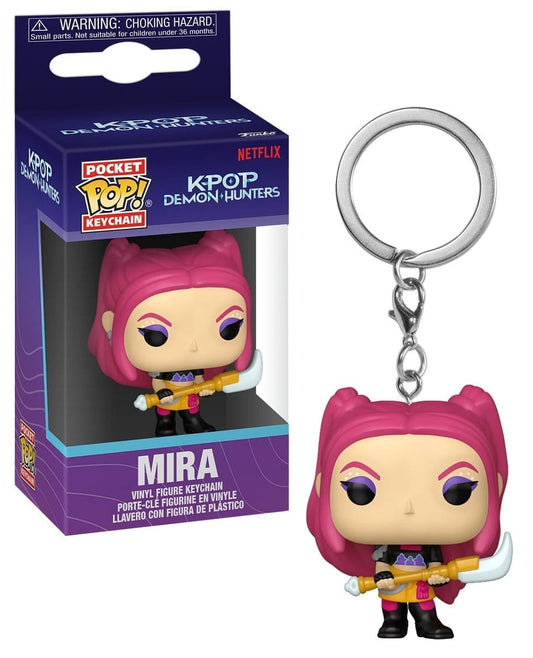 K-POP DEMON HUNTERS - Pocket Pop Keychain - Mira - K-Pop Demon Hunters - Funko - Porte-clés - EAN 0889698956864