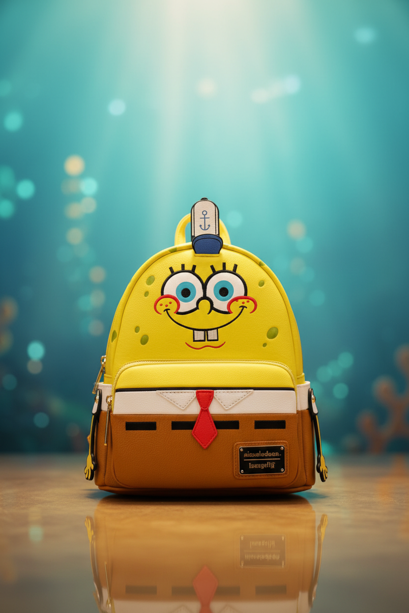 Loungefly Bob l’Éponge – Mini Sac à Dos Officiel