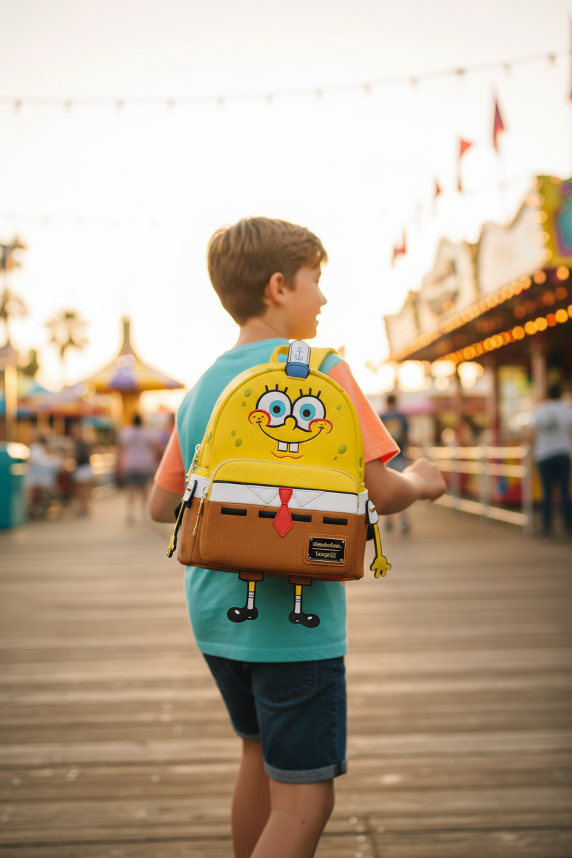 Loungefly Bob l’Éponge – Mini Sac à Dos Officiel