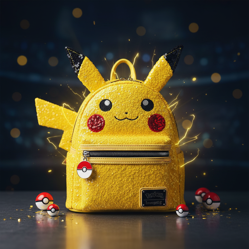 POKÉMON – Pikachu “World 1-1” – Mini sac à dos Loungefly