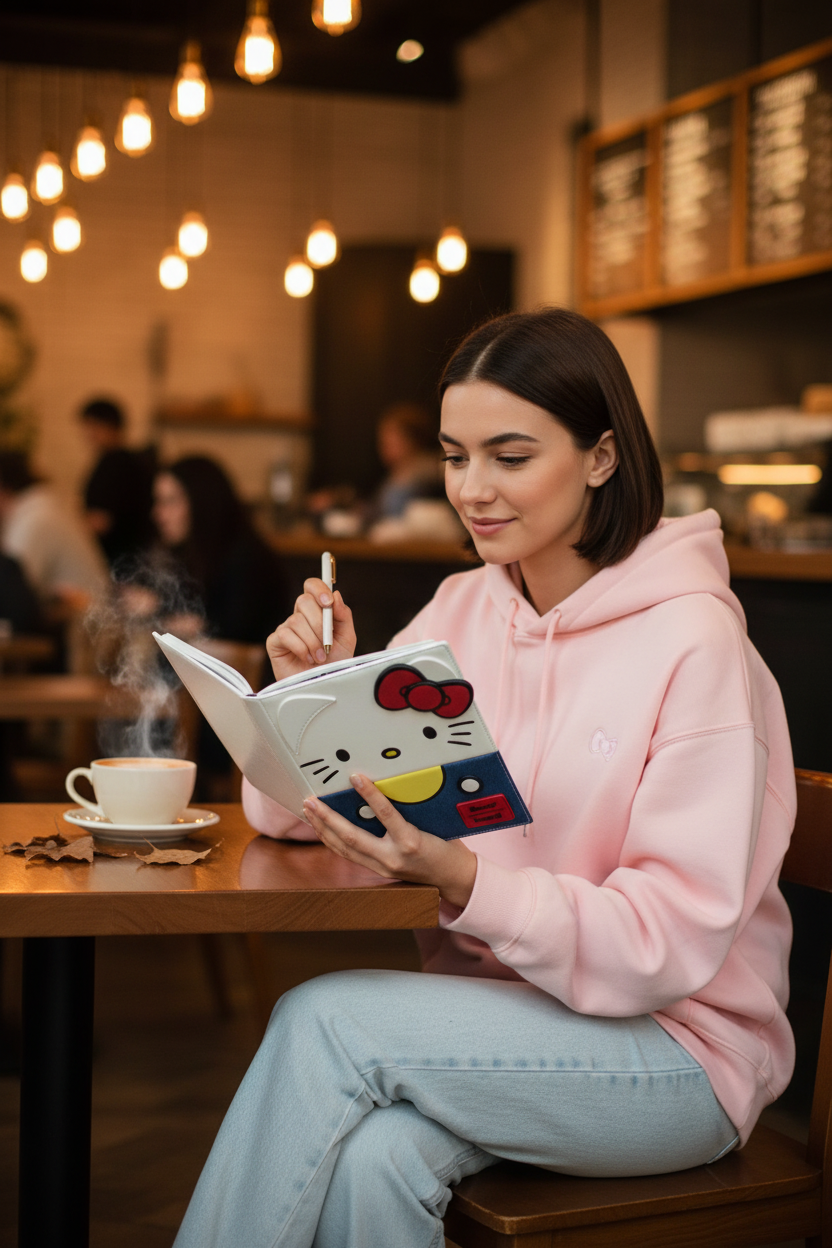 HELLO KITTY – 50ème Anniversaire – Journal Nacré Loungefly