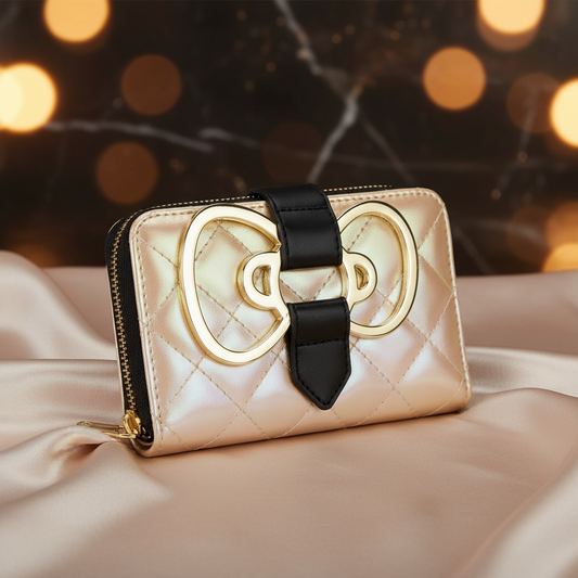 SANRIO – 50ᵉ Anniversaire – Portefeuille Doré Loungefly