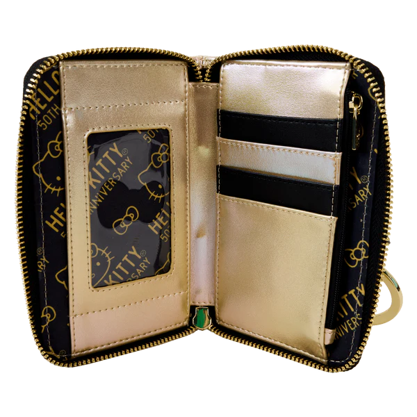 SANRIO – 50ᵉ Anniversaire – Portefeuille Doré Loungefly