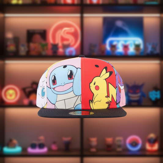 POKEMON  -  Multi pop Art - Casquette Snapback