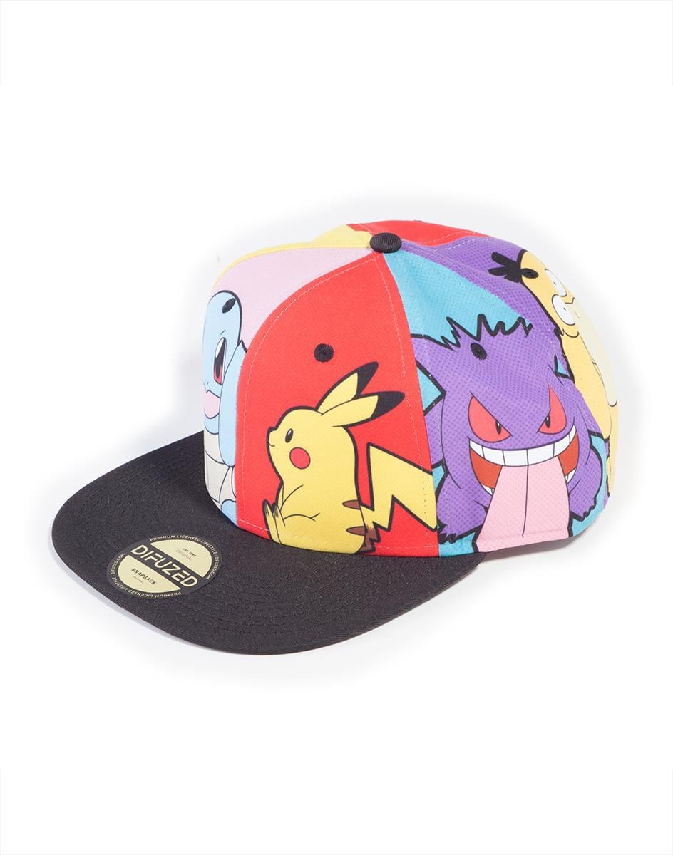 POKEMON  -  Multi pop Art - Casquette Snapback